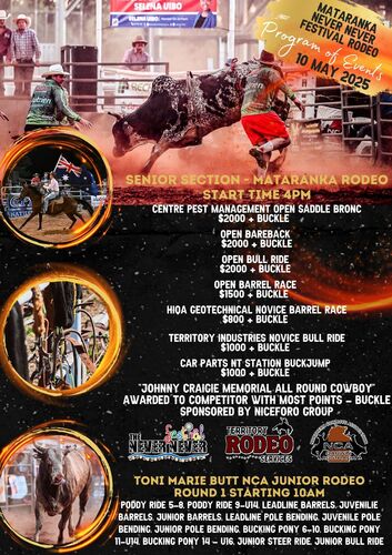 The Never Never Festival Rodeo - Mataranka Roadhouse NT